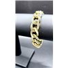 Image 2 : Strong 63.7 Gram 14 Kt  Gold Plate Curb Link Bracelet