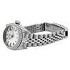 Image 6 : Rolex Ladies Stainless Steel Engine Turn Bezel Date Watch