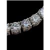 Image 6 : 18 K White Gold Plated Simulated 26 Cwt.  Diamond Tennis Bracelet