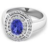 Image 3 : 14KT White Gold 1.09ct Tanzanite and Diamond Ring