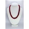 Image 1 : Beautiful Large 592.5 Ct Mined From The Earth Ruby Necklace