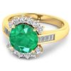 Image 3 : 14KT Yellow Gold 2.75ct Zambian Emerald and Diamond Ring