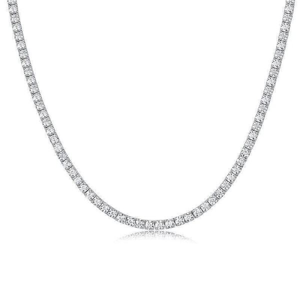 Sterling Silver 47.00ctw Moissanite Necklace