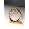 Image 8 : 14 Kt Yellow Gold Plated 4.65 Ct Lab Simulated Diamond Ring