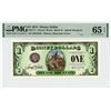 Image 1 : 2014 $1 Splash Mountain Disney Dollar PMG 65EPQ