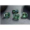 Image 4 : Large 5.35 Ct Green Emerald Cut Fire Moissanite Solitaire