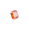 Image 2 : Large 5 Ct VVS1 Deep Orange Asscher Cut Fire Moissanite
