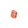 Image 3 : Large 5 Ct VVS1 Deep Orange Asscher Cut Fire Moissanite