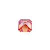 Image 4 : Large 5 Ct VVS1 Deep Orange Asscher Cut Fire Moissanite