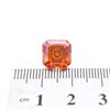 Image 5 : Large 5 Ct VVS1 Deep Orange Asscher Cut Fire Moissanite