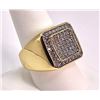 Image 3 : Mens14 Kt Gold Plated 5.75 Cwt. Simulated Diamond Ring
