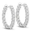 Image 1 : 14KT White Gold 2.04ctw Lab Diamond Earrings