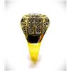 Image 4 : Men's 14 Kt Yellow Gold Plate 4.65 Cttw Lab Simulated Diamond Ring