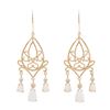 Image 1 : Plated 18KT Yellow Gold and Sterling Silver 2.47ctw Opal Earrings