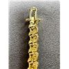 Image 6 : Sparkling 14 Kt Gold Plated Tennis Bracelet