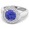 Image 3 : 14KT White Gold 2.02ct Tanzanite and Diamond Ring