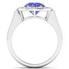 Image 4 : 14KT White Gold 2.02ct Tanzanite and Diamond Ring