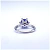 Image 7 : Stunning 3 Ct VVs1 Simulated Blue Kashmir Sapphire Ring