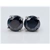 Image 1 : Gorgeous 4 Ctw Black Lab Simulated Diamond Earrings
