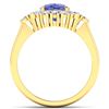 Image 4 : 14KT Yellow Gold 2.02ct Tanzanite and Diamond Ring