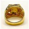 Image 2 : 14 Kt Yellow Gold Plate 7.75 Cttw. Lab Simulated Diamond Ring