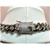 Image 4 : 203.5 Gram 14 Kt White Gold Plate Cuban Link Chain Necklace