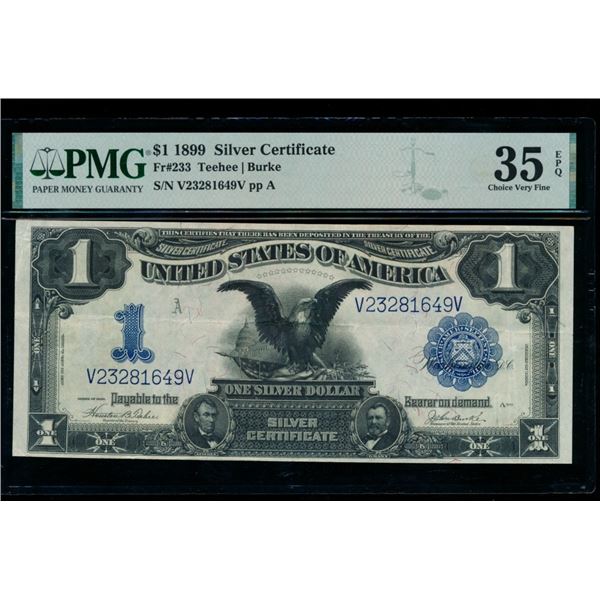 1899 $1 Black Eagle Silver Certificate PMG 35EPQ