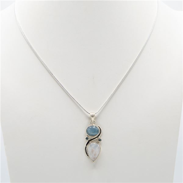 Beautiful Natural 7 Ct Aquamarine Pendant