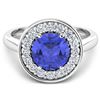 Image 2 : 14KT White Gold 2.02ct Tanzanite and Diamond Ring