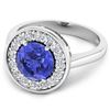 Image 3 : 14KT White Gold 2.02ct Tanzanite and Diamond Ring