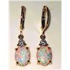 Image 3 : Dazzling 4 Cttw Welo Color Play Lab Simulated Opal Earrings
