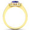 Image 4 : 14KT Yellow Gold 1.09ct Tanzanite and Diamond Ring