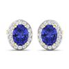 Image 2 : 14KT Yellow Gold 2.18ctw Tanzanite and Diamond Earrings