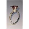 Image 5 : Ladies Sparkling 5 Ct Bright Pink Simulated Lab Diamond Ring