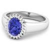Image 3 : 14KT White Gold 1.09ct Tanzanite and Diamond Ring