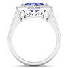 Image 4 : 14KT White Gold 1.99ctw Tanzanite and Diamond Ring