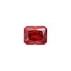 Image 1 : 5 Ct Sparkling  VVs1 Hot Cherry Red Simulated Diamond Solitaire