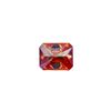 Image 4 : 5 Ct Sparkling  VVs1 Hot Cherry Red Simulated Diamond Solitaire