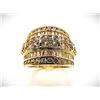 Image 5 : Gorgeous 14 Kt Gold Plate 5.75 Cttw. Lab Simulated Diamond Ring
