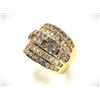 Image 6 : Gorgeous 14 Kt Gold Plate 5.75 Cttw. Lab Simulated Diamond Ring