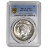 Image 1 : 1921 $1 Peace Silver Dollar PCGS MS62