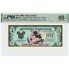 Image 1 : 1990 $1 Mickey Disney Dollar PMG 65EPQ