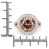 Image 4 : 18KT Yellow Gold 7.07ct Brown Diamond Ring