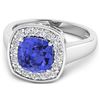 Image 3 : 14KT White Gold 1.99ct Tanzanite and Diamond Ring