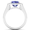 Image 4 : 14KT White Gold 1.99ct Tanzanite and Diamond Ring