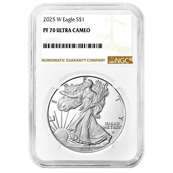 2025W $1 American Silver Eagle NGC PF70 Ultra Cameo