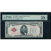 Image 1 : 1928A $5 Legal Tender Note PMG 58EPQ