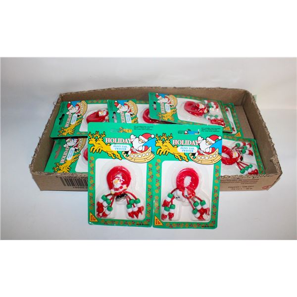 BOX OF NEW PONY TAIL TWISTIES