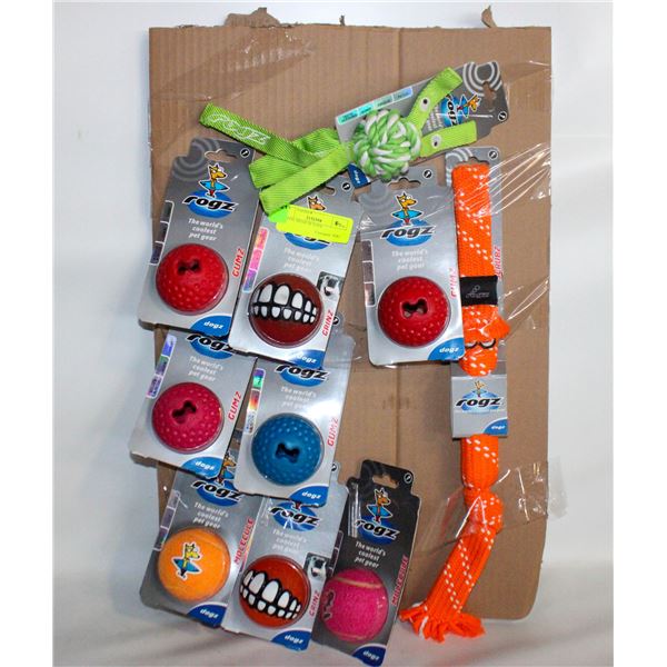 11 MEDIUM SIZE DOG TOYS