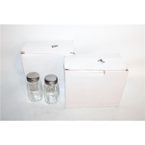 2 SETS OF CHEF SALT AND PEPPER SHAKERS